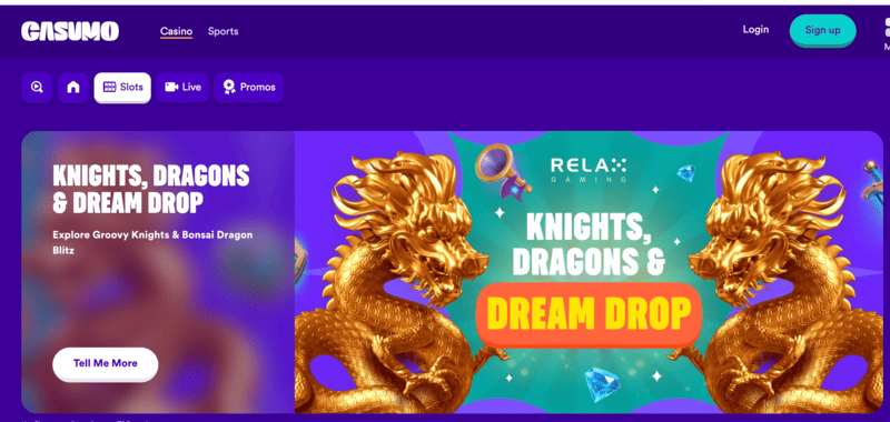 Сasumo Casino online: Spielen Sie Knights, Dragons & Dream Drop