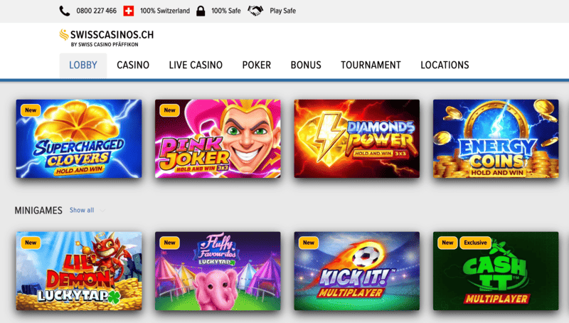 Spielautomaten im Online Casino Schweiz